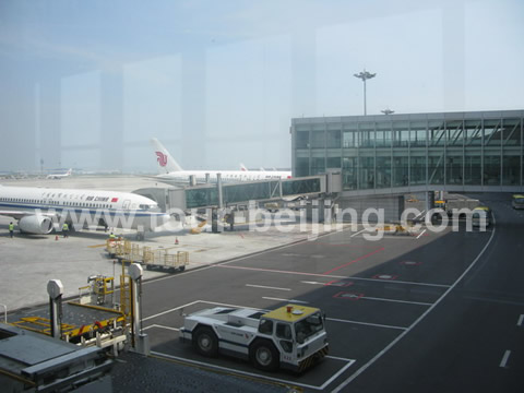 Arriving at Terminal 3 Beijing Capital International Airport