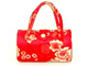 Red-bottom embroidery bag with China roses